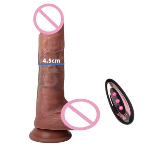 Consolador con Ventosa y Vibración – Control Remoto