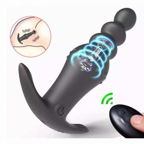 🍒 Vibrador Masajeador de Próstata con Bolas Anales – Placer Profundo y Seguro