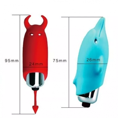 💥 Vibrador de Bolsillo – Huevo Diablo/Delfín Recargable y Discreto 🐬😈