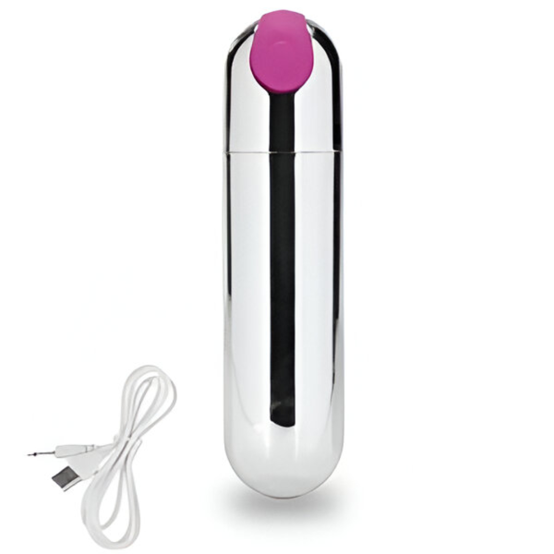 Mini Bala Vibradora Recargable – 10 Velocidades de Placer
