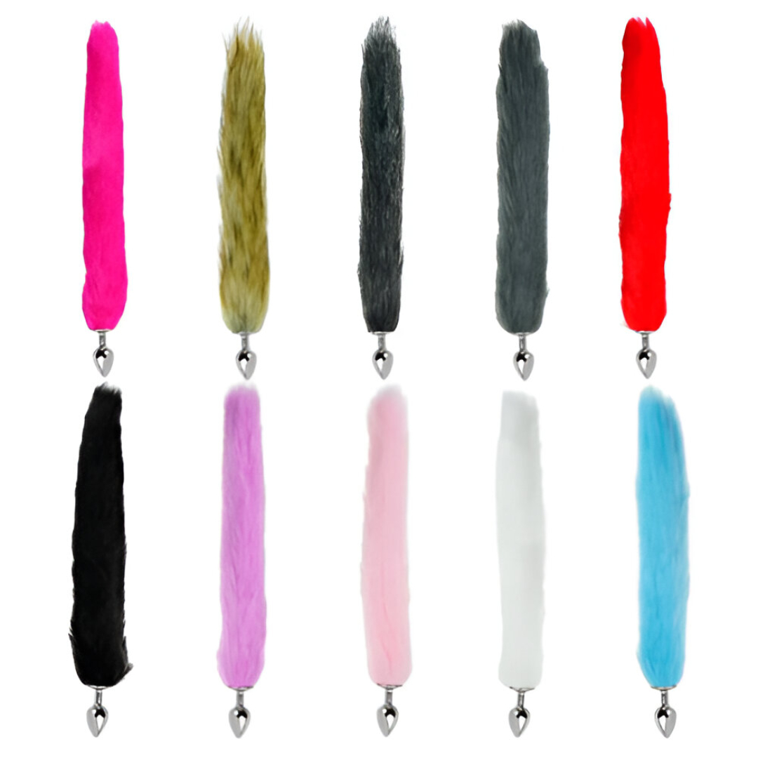 Plug Anal con Cola de Zorro X 6 Unidades